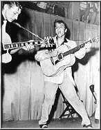 Der erste Auftritt bei 'Louisiana Hayride' am 16.10.1954