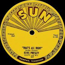 Das Sun-Label der ersten Elvis-Platte
